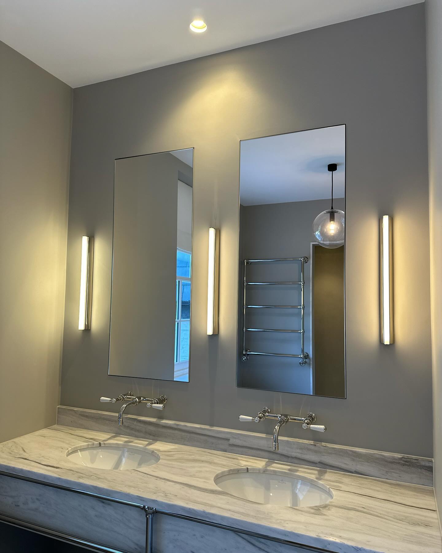 Bespoke floating vanity unit, made in-house