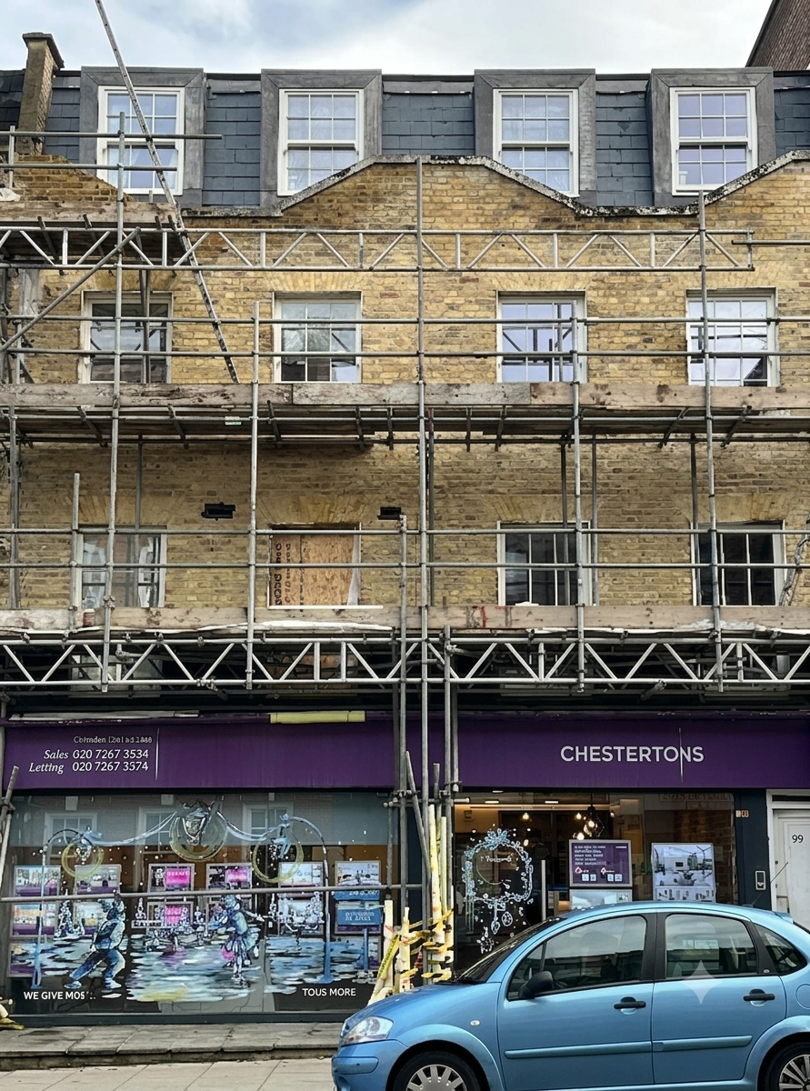 Property exterior maintenance and scaffolding