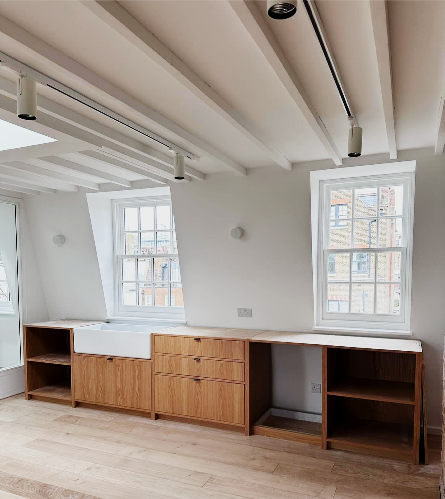 Loft conversion project mid-fit-out